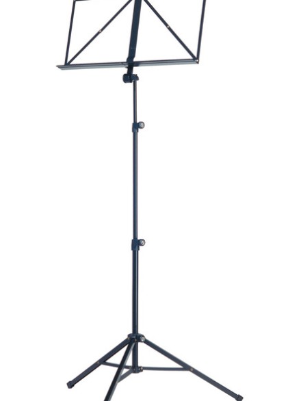 K&M: DELUXE FOLDING METAL MUSI C STAND, BLK