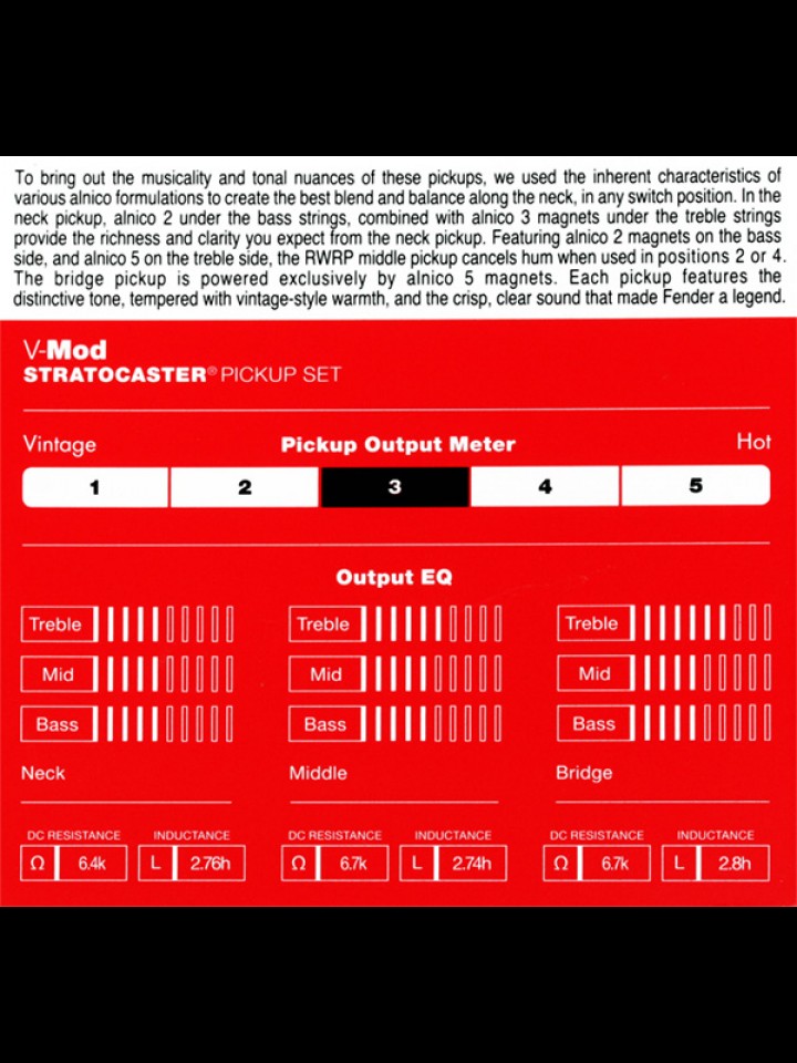 V-Mod Stratocaster® Pickup Set - Aged White